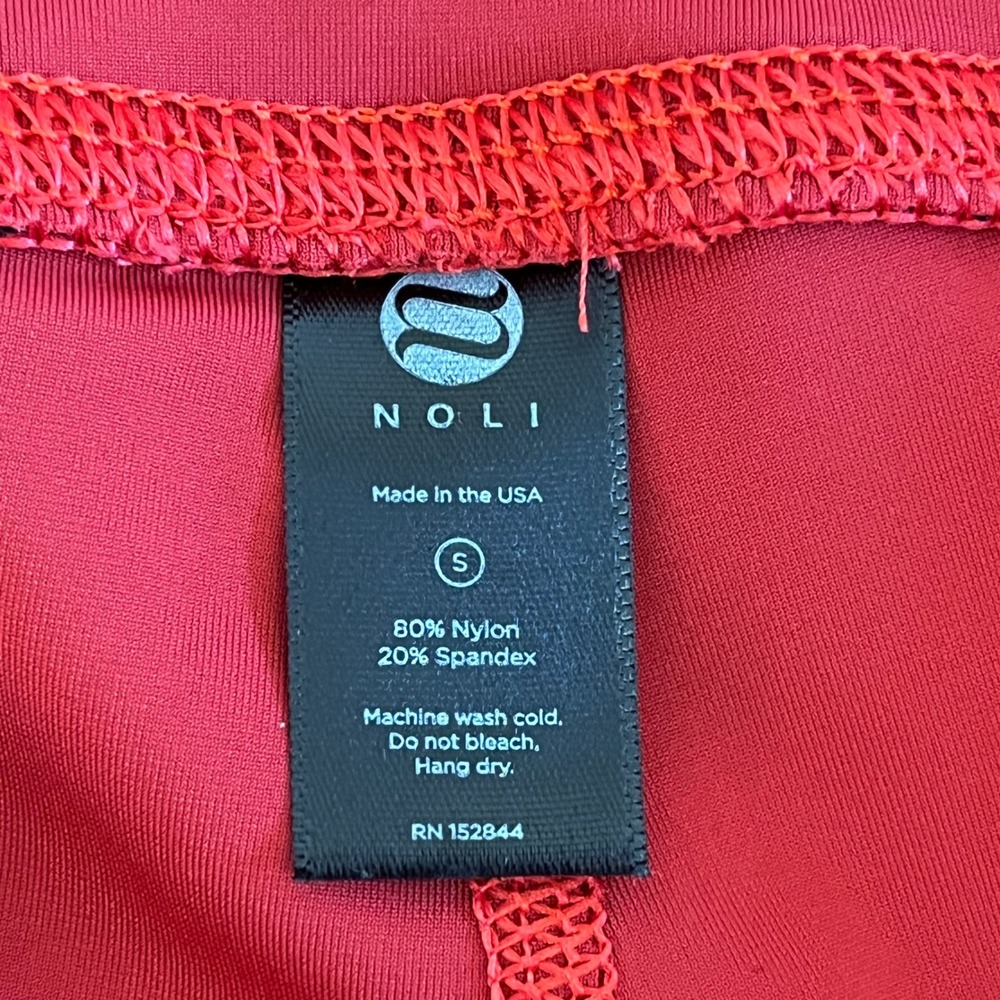 NWT Noli Cherry Liquid Leggings & Sports Bra Set Small Red - Picture 8 of 12